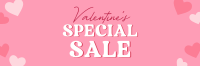 Valentine Hearts Special Sale Twitter Header Image Preview