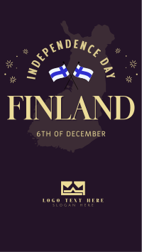 Independence Day For Finland TikTok Video Design