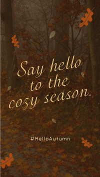 Hello Autumn Greeting Facebook Story Image Preview