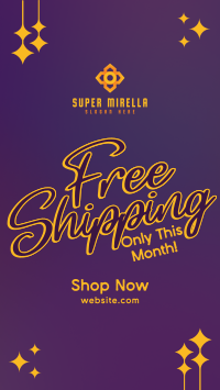 Sparkly Shipping Promo Facebook Story Image Preview