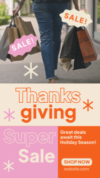 Super Sale this Thanksgiving Instagram story Image Preview