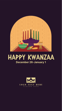 Kwanzaa Window Facebook Story Design