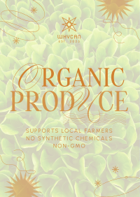 Minimalist Organic Produce Flyer Design