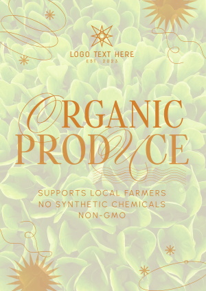 Minimalist Organic Produce Flyer Image Preview