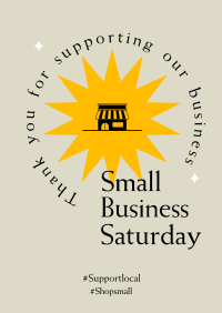 Support Small Shops Poster Design