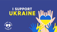 I Support Ukraine Zoom background Image Preview