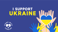 I Support Ukraine Zoom Background Image Preview