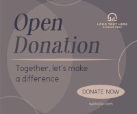 Together, Let's Donate Facebook Post Design