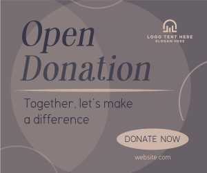 Together, Let's Donate Facebook post Image Preview