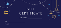 Starry Night Gift Certificate Design