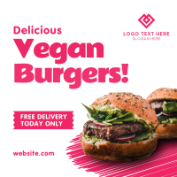 Vegan Burgers Instagram Post Design