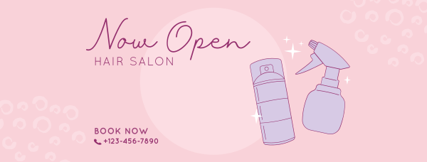 Hair Salon Opening Facebook Cover Design Image Preview