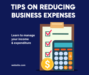 Reduce Expenses Facebook post