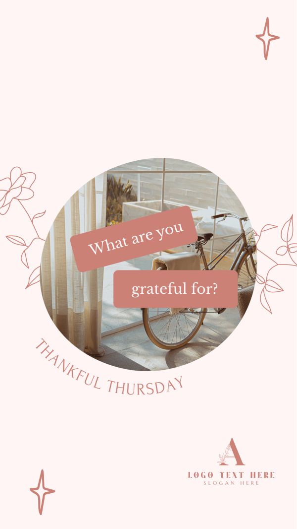 Dainty Thankful Thursday Facebook Story Design Image Preview