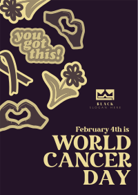 Cancer Awareness Stickers Poster Image Preview