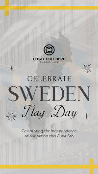 Commemorative Sweden Flag Day Instagram story Image Preview