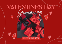 Valentine's Day Giveaway Postcard Image Preview