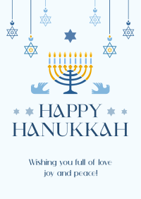 Hanukkah Candelabra Flyer Image Preview