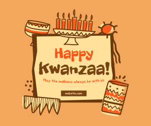 Kwanzaa Doodle Facebook post Image Preview