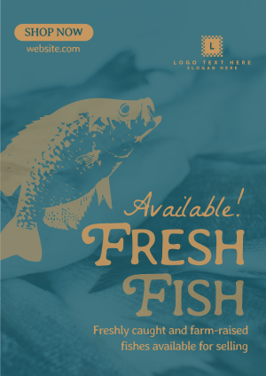 Fresh Fishes Available Flyer Image Preview