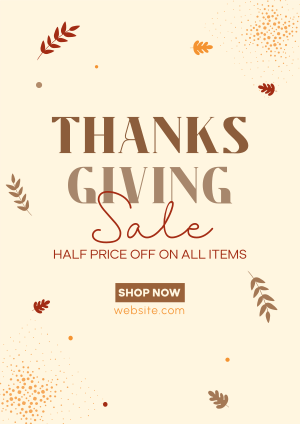 Thanksgiving Sale Flyer Image Preview