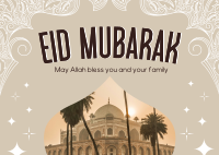 Starry Eid Al Fitr Postcard Design