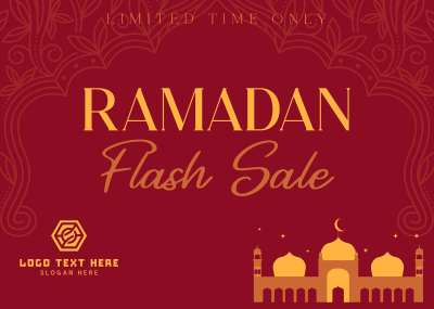 Ramadan Limited  Sale Postcard Image Preview