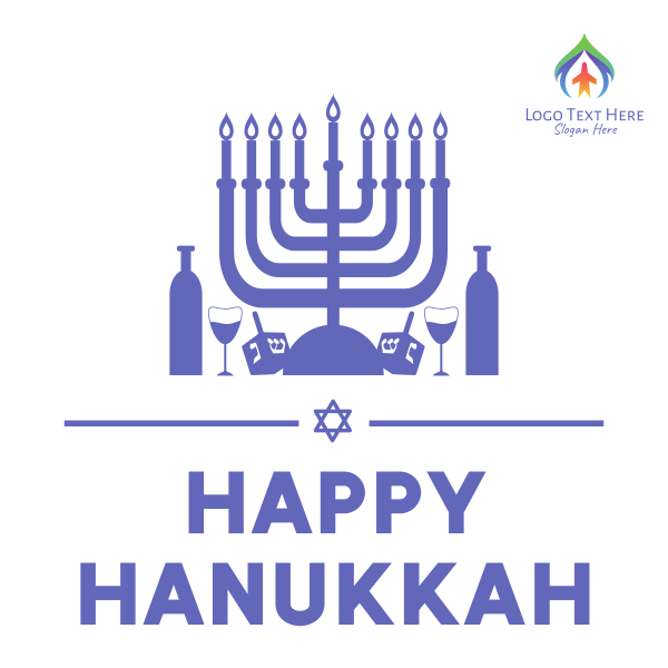 Happy Hanukkah Instagram Post Design Image Preview