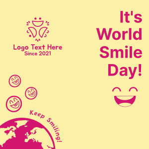 World Smile Day Smileys Instagram post Image Preview