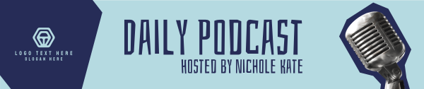 Daily Podcast Cutouts SoundCloud Banner Design Image Preview