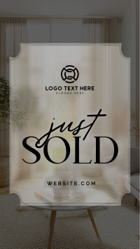 Minimalist Just Sold Real Estate TikTok Video Design