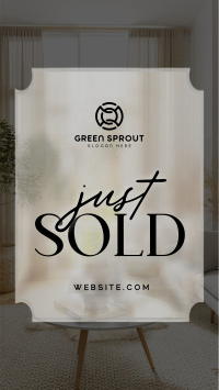 Minimalist Just Sold Real Estate TikTok Video Image Preview