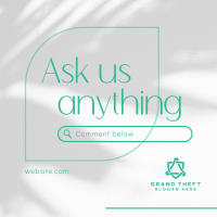 Simply Ask Us Instagram Post Design