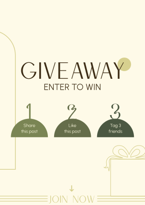 Simple Giveaway Instructions Flyer Image Preview