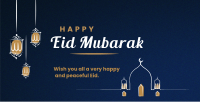Eid Mubarak Lanterns Facebook Ad Design