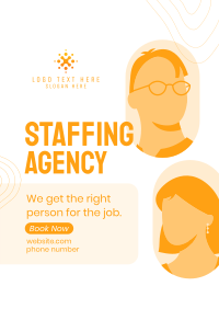 Staffing Agency Booking Poster Design