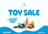 Huge Toy Sale Postcard Image Preview