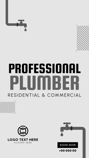 Professional Plumber Facebook story Image Preview