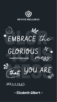 Positive Doodle Quote TikTok video Image Preview