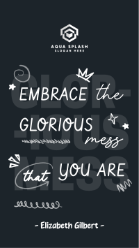 Positive Doodle Quote TikTok Video Image Preview