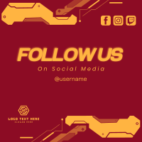 Mechanical Follow Us Instagram Post Design