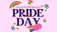 Pride Day Stickers Facebook Event Cover Design