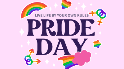 Pride Day Stickers Facebook event cover Image Preview