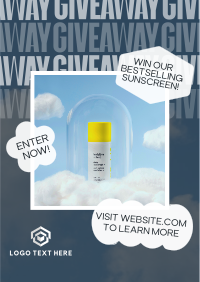Giveaway Beauty Product Flyer Design