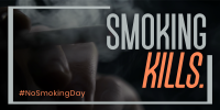 Minimalist Smoking Day Twitter post Image Preview