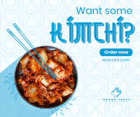 Order Healthy Kimchi Facebook Post Design