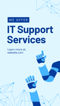 IT Support Facebook Story Design