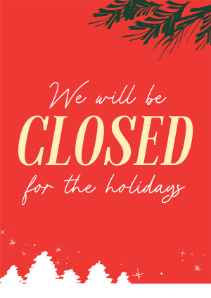 Closed for the Holidays Poster Image Preview