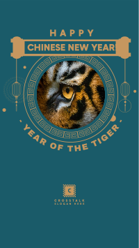 Eye of the Tiger Facebook Story Design