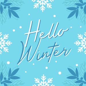 Snowy Winter Greeting Instagram post Image Preview
